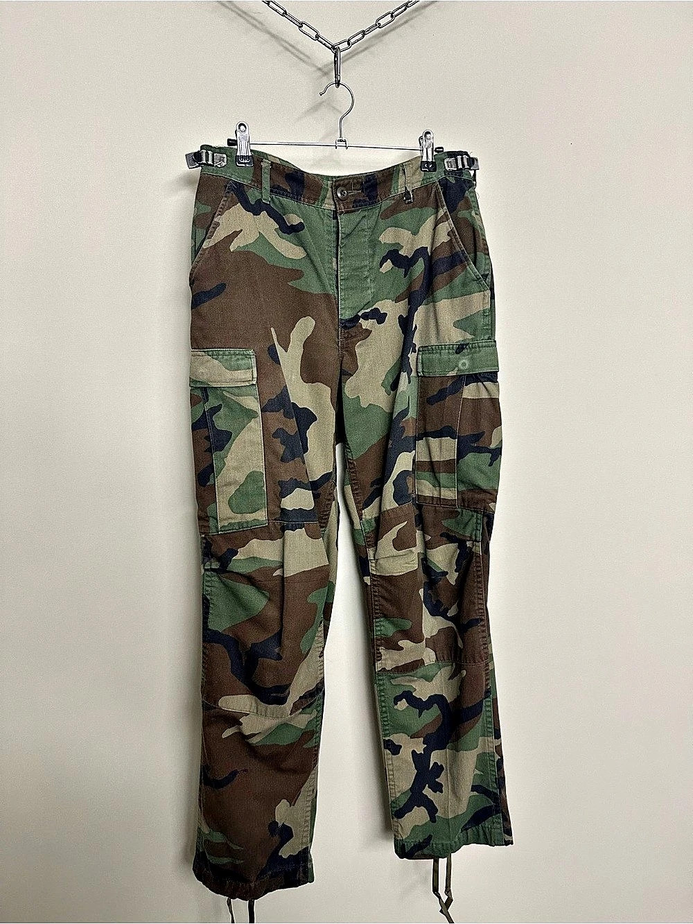 Military Issue US Army M81 Woodland Camouflage BDU Cargo Pants Men's Camo Cargo